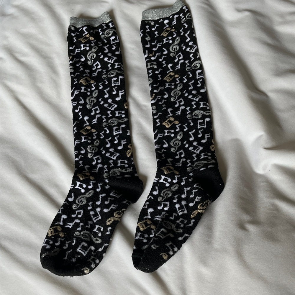 No brand women’s musical long socks.